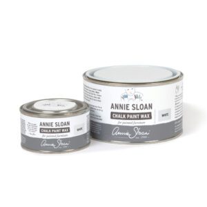 White Annie Sloan chalk paint wax cans